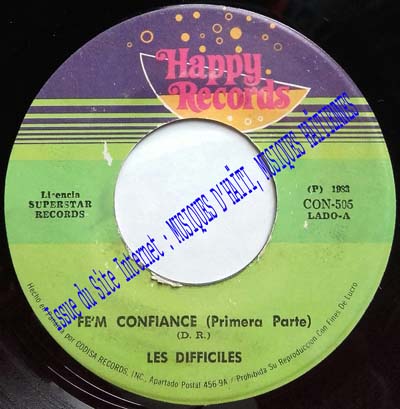 musique d'haiti musique haitienne, haitian music, compas, konpa, mizik, les difficiles de petion-ville CON 505, happy records CON 505,