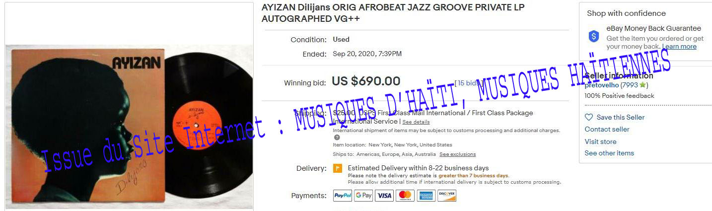 musique d'haiti musique haitienne, haitian music, compas, konpa, mizik, ventes records, auction sale,
