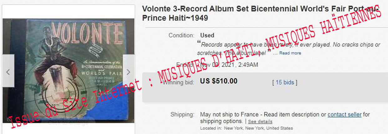 musique d'haiti musique haitienne, haitian music, compas, konpa, mizik, ventes records, auction sale,