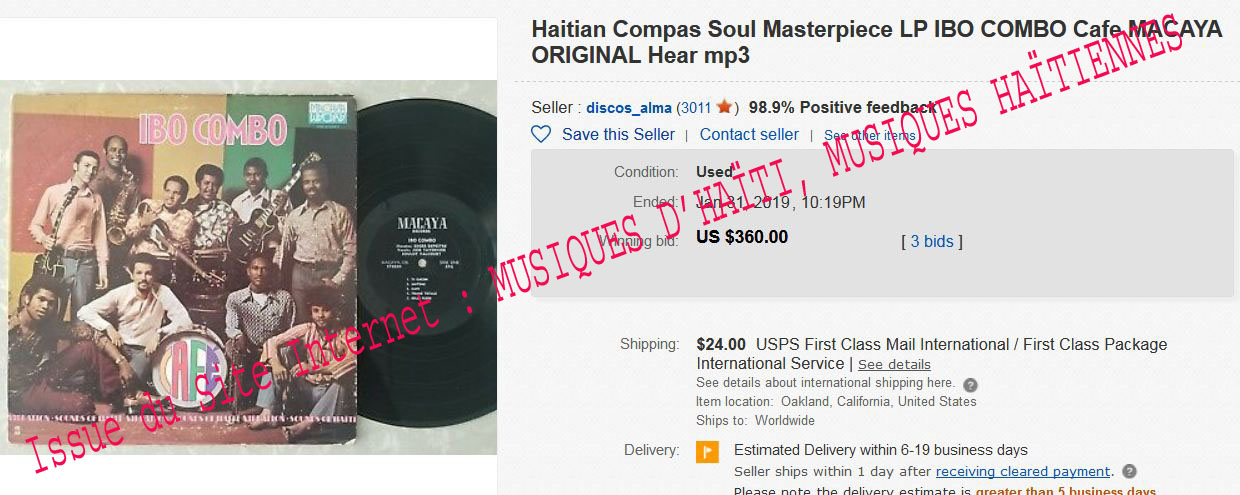 musique d'haiti musique haitienne, haitian music, compas, konpa, mizik, ventes records, auction sale,