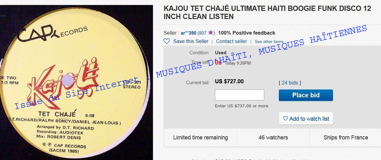 musique d'haiti musique haitienne, haitian music, compas, konpa, mizik, ventes records, auction sale,